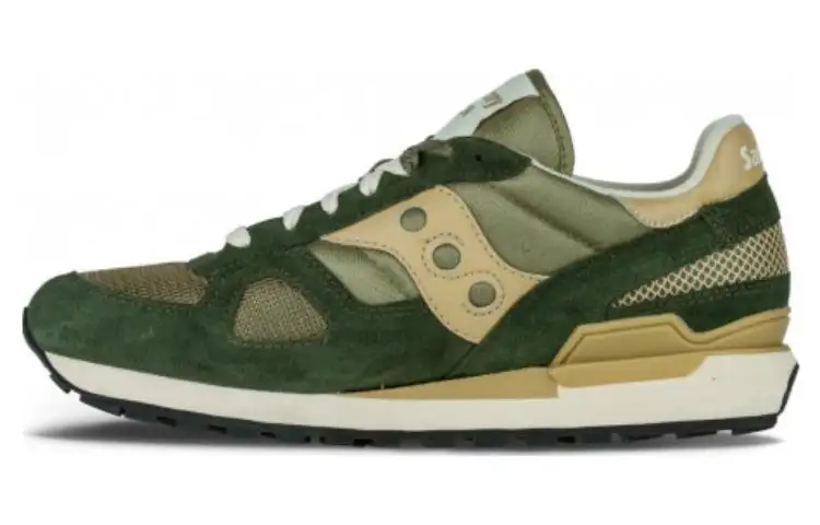 Saucony Shadow Original Cushioning, Wear Resistant Low top Running Shoes Green