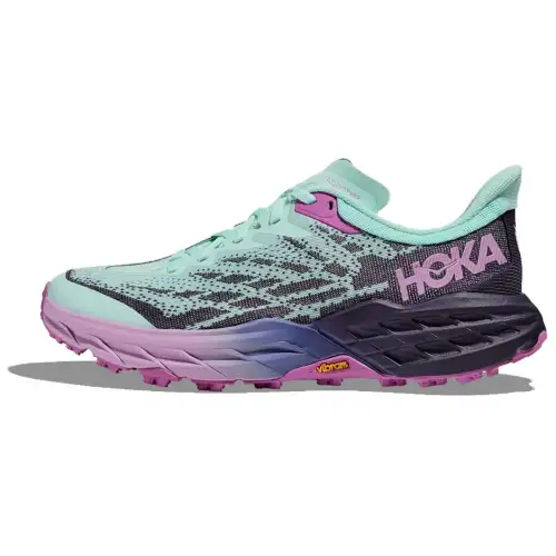 HOKA ONE ONE Speedgoat 5 Cushioning Breathable Low top Trail Running Shoes Women's Blue Purple
