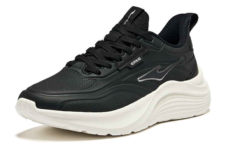 Erke Cushioning, Wear Resistant Low top Running Shoes Women’s Jet Black