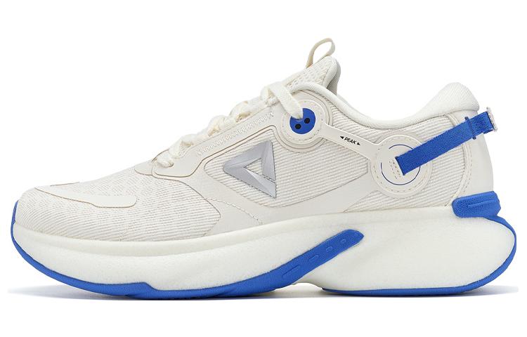 PEAK Flying Arc Cushioning Abrasion Resistant Breathable Low top Running Shoes Men’s White Blue