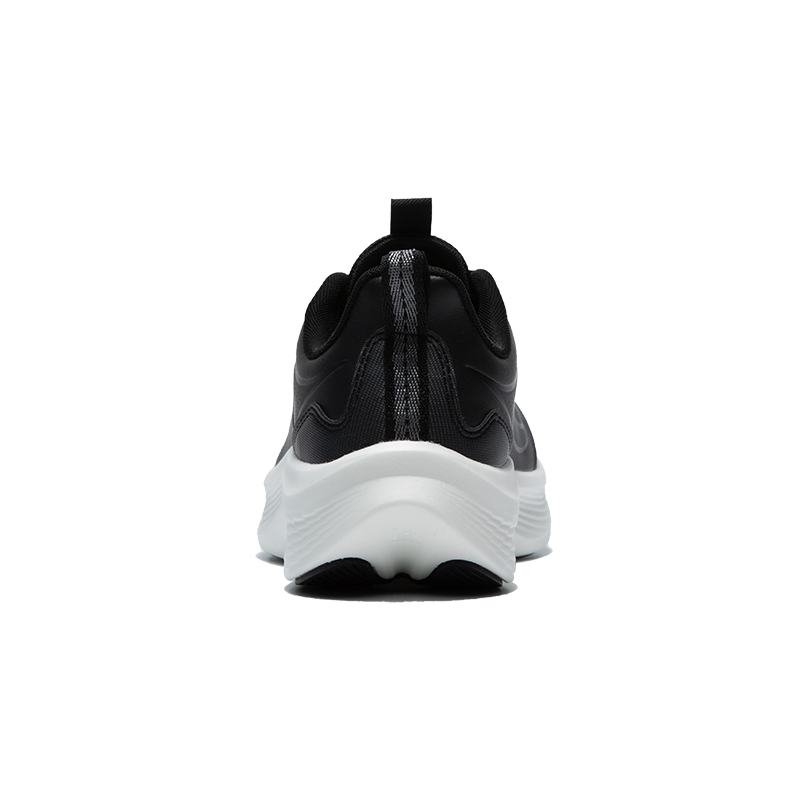 QIAODAN Slip Resistant And Abrasion Resistant Coverage Low top Casual Running Shoes Men’s Black White