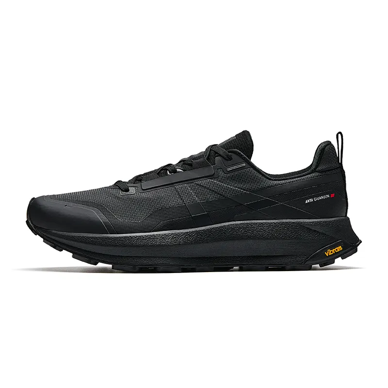 Anta Slip Resistant Abrasion Resistant Low top Outdoor Shoes Men's Basic Black