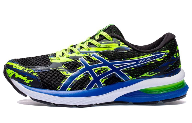 Asics Gel Nagoya 4 Lightweight Low top Running Shoes Men's Black Blue