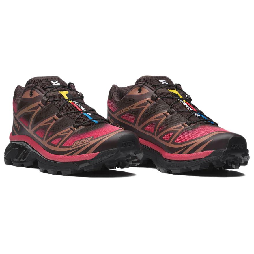 SALOMON XT 6 Casual Running Shoes Unisex Black Pink