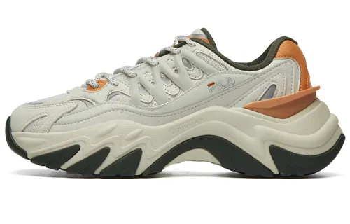 FILA FUSION Fishbone STREET SNEAKERS Sofia DX Low Top Chunky Sneakers Women's Mist Pearl Celadon Gray
