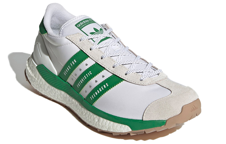 Мужские кроссовки Human Made x adidas originals Country (бело-зеленые) — фото 3