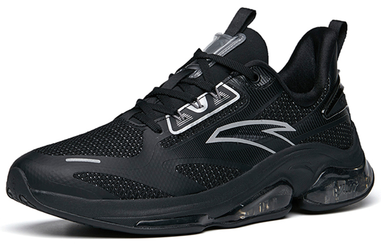 Anta Cushioning Slip Resistant Abrasion Resistant Rebound Breathable Low top Running Shoes Men’s Black