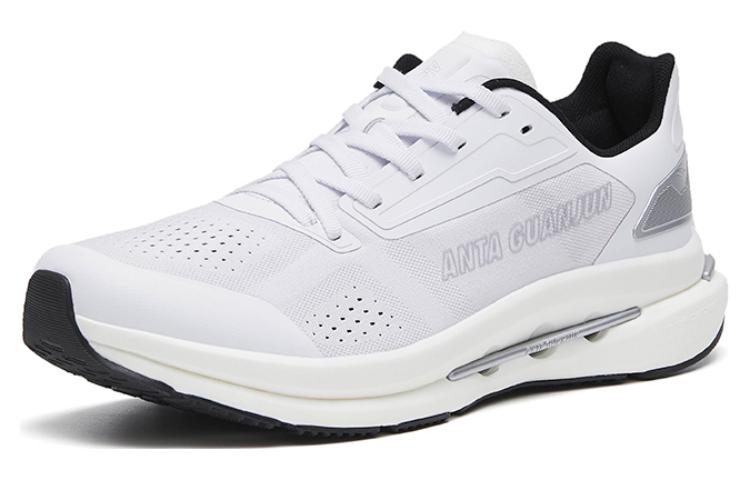 Anta Leak Blade Comfortable Cushioning Breathable Low top Nitrogen Technology Running Shoes Men’s White
