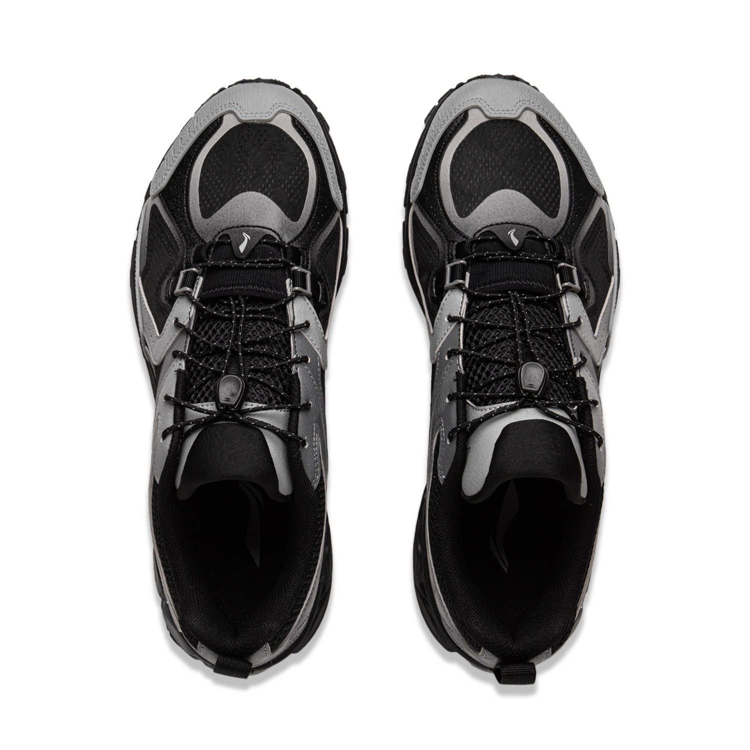 Li Ning Fuyao 2.0 Trail V2 Slip Resistant Abrasion Resistant Low top Running Shoes Men’s Black Gray
