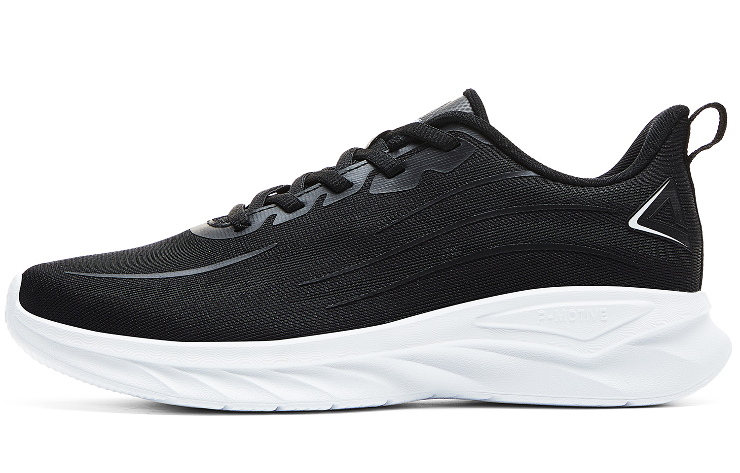 PEAK Cushioning Abrasion Resistant Breathable Slip Resistant Low top Running Shoes Women’s Black Baymax