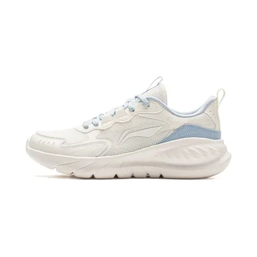 Li Ning Light Lanying Cushioning Abrasion Resistant Breathable Lightweight Low top Casual Running Shoes Women's