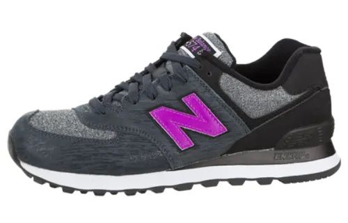 New Balance 574 Sweatshirt Low top Black/Purple Women's