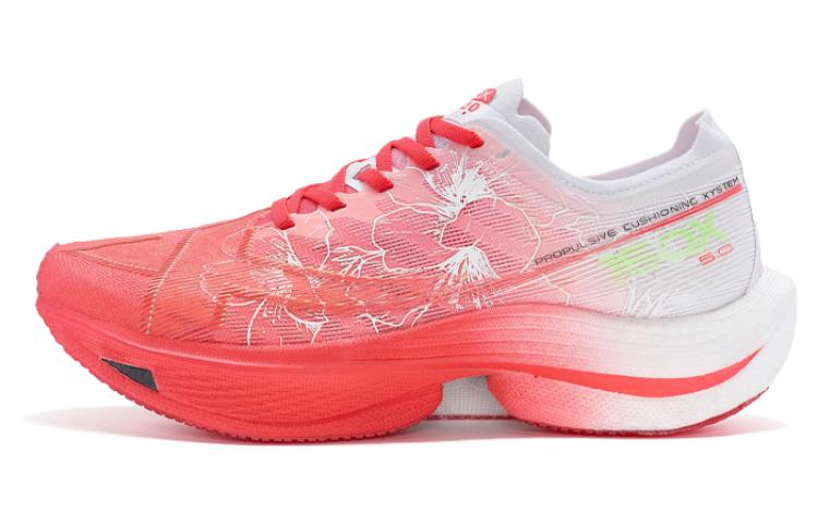 XTEP Racing 160X 5.0 Comfortable Balance Lightweight Balance Lightweight Low top Running Shoes Women’s Red White Green