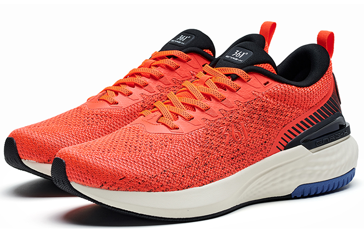 361° Cushioning Slip Resistant Cushioning Slip Resistant Low top Running Shoes Men’s Red Orange