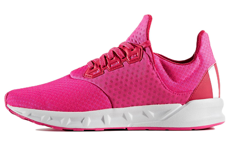 Adidas Falcon Elite 5 Fabric Abrasion Resistant Breathable Low top Running Shoes Women's Pink