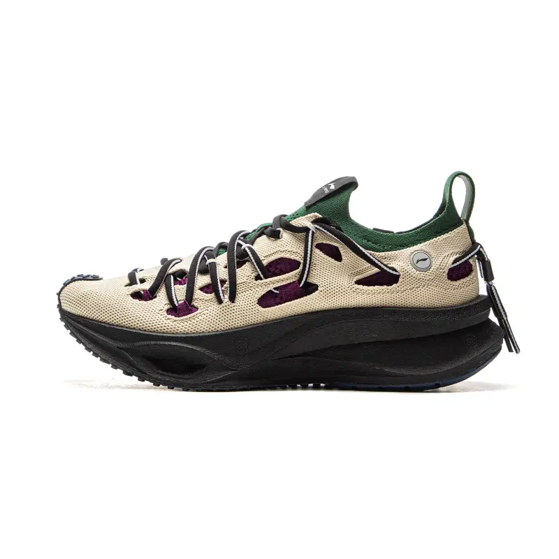 Li Ning Low top Casual Running Shoes Unisex Umber Green