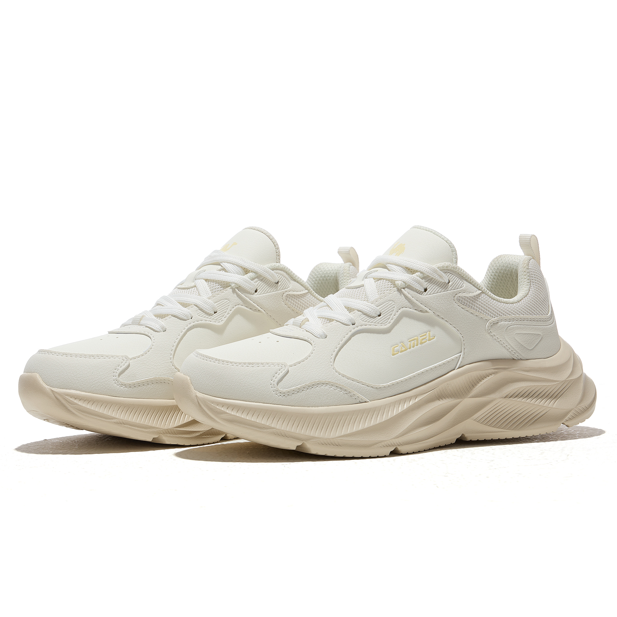 CAMEL Slip Resistant, Abrasion Resistant, Rebound Low top Casual Running Shoes Women’s