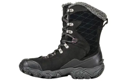 Oboz Footwear Bridger 9 Non Slip And Waterproof Coverage Cushioning High top Outdoor Shoes Women's Black