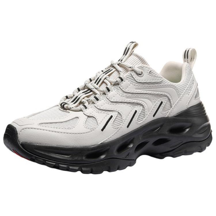TOREAD Textile, Synthetic Leather Sports Slip Resistant Abrasion Resistant Low top Outdoor Shoes Women’s Gray Black