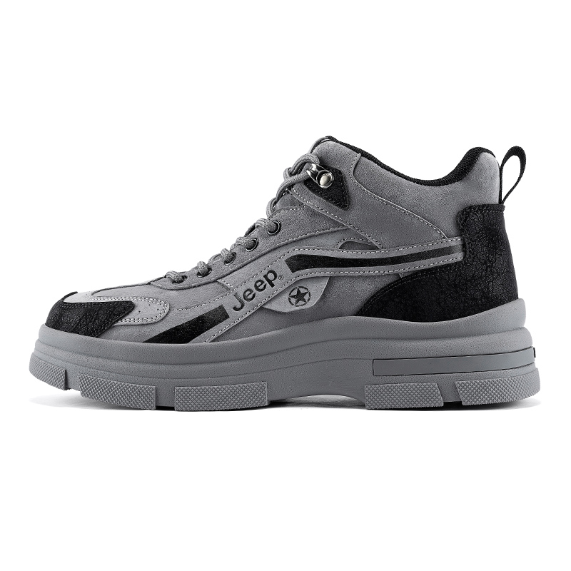 Jeep Trendy Abrasion Resistant Coverage Height Increasing Mid top Outdoor Shoes Men’s