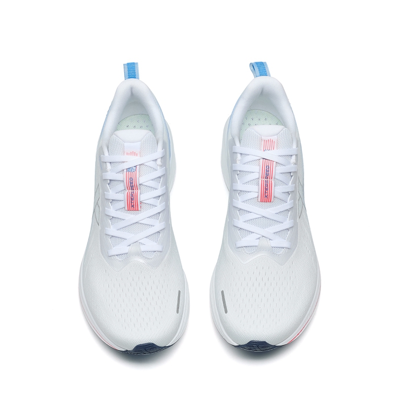XTEP 5.0LITE Fabric Abrasion Resistant Low top Marathon Running Shoes Women’s White Blue