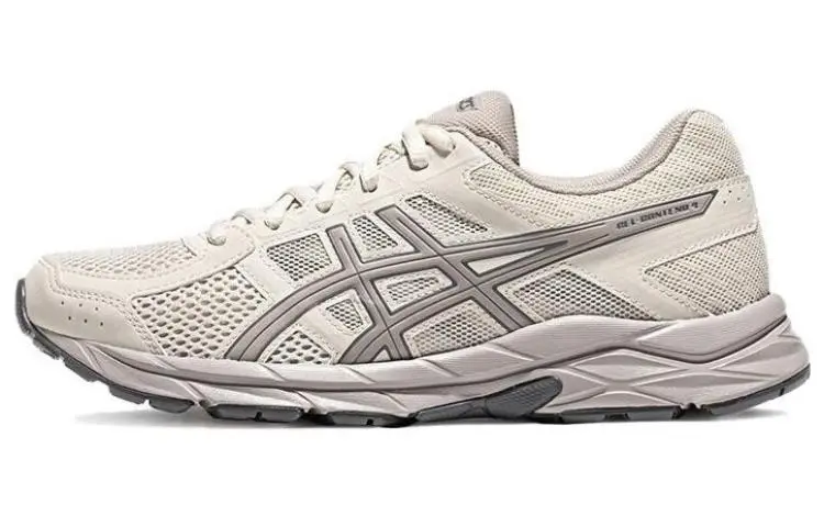 ASICS Gel Contend 4 Textile, Synthetic Leather Low top Running Shoes Women's Beige