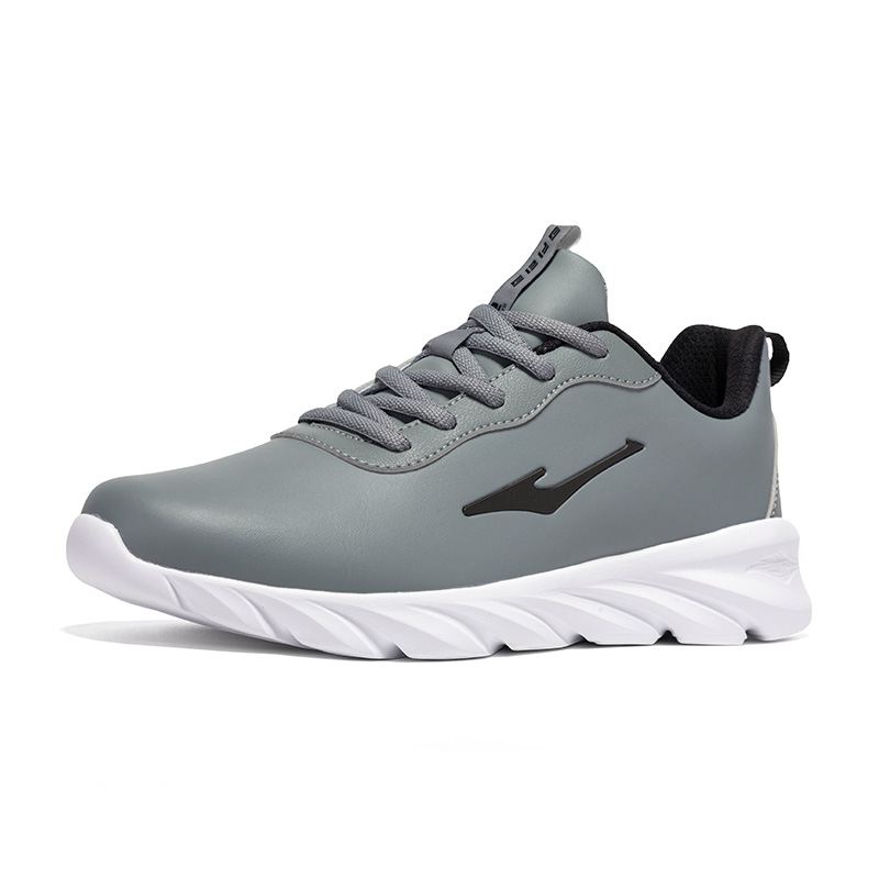 Erke Slip Resistant Abrasion Resistant Low top Running Shoes Men’s Gray Black