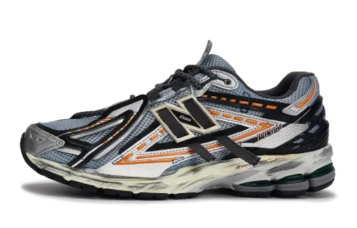 New Balance 1906 Abrasion Resistant Low top Running Shoes Men's Black Gray Orange