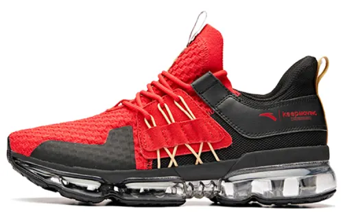 NASA x Anta Black Hole Abrasion Resistant Low top Running Shoes Men's Red Gold Black