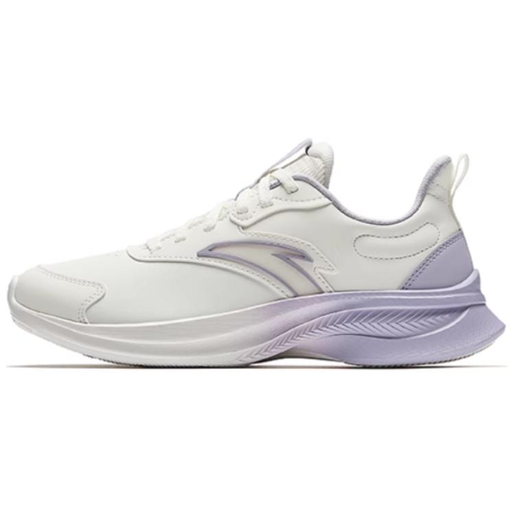 Anta Slip Resistant, Abrasion Resistant, Rebound Low top Casual Running Shoes Women’s White Purple