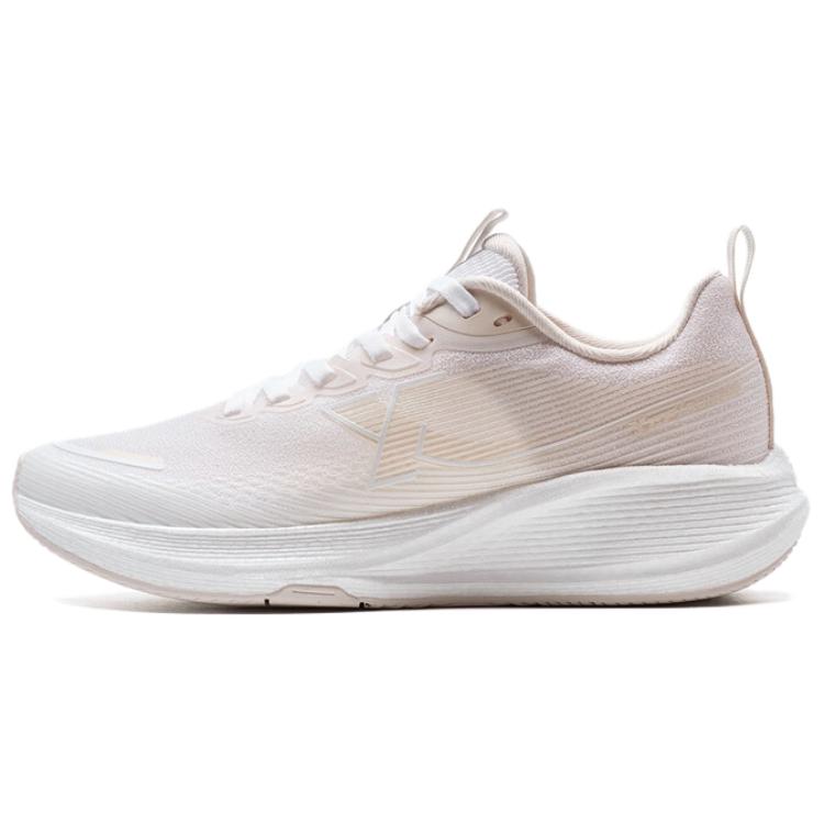 XTEP Kompanio Slip Resistant, Abrasion Resistant, Rebound Low top Casual Running Shoes Women’s White Pink