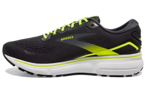 Brooks Ghost 15 Slip Resistant Cushioning Low top Running Shoes Women's Black Yellow