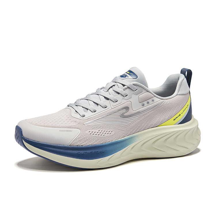 Erke Cushioning Rebound Low top Neutral Force Technology Sprint Running Shoes Men’s Mist Gray