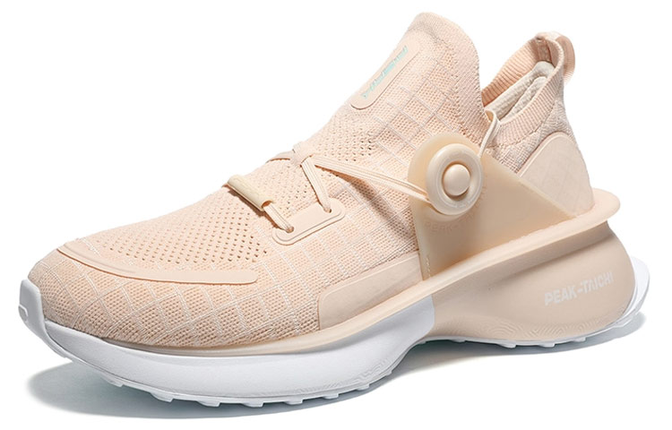 PEAK Tai Ji2.0 Mesh Cushioning Slip Resistant Abrasion Resistant Low top Running Shoes Men’s Dusty Pink
