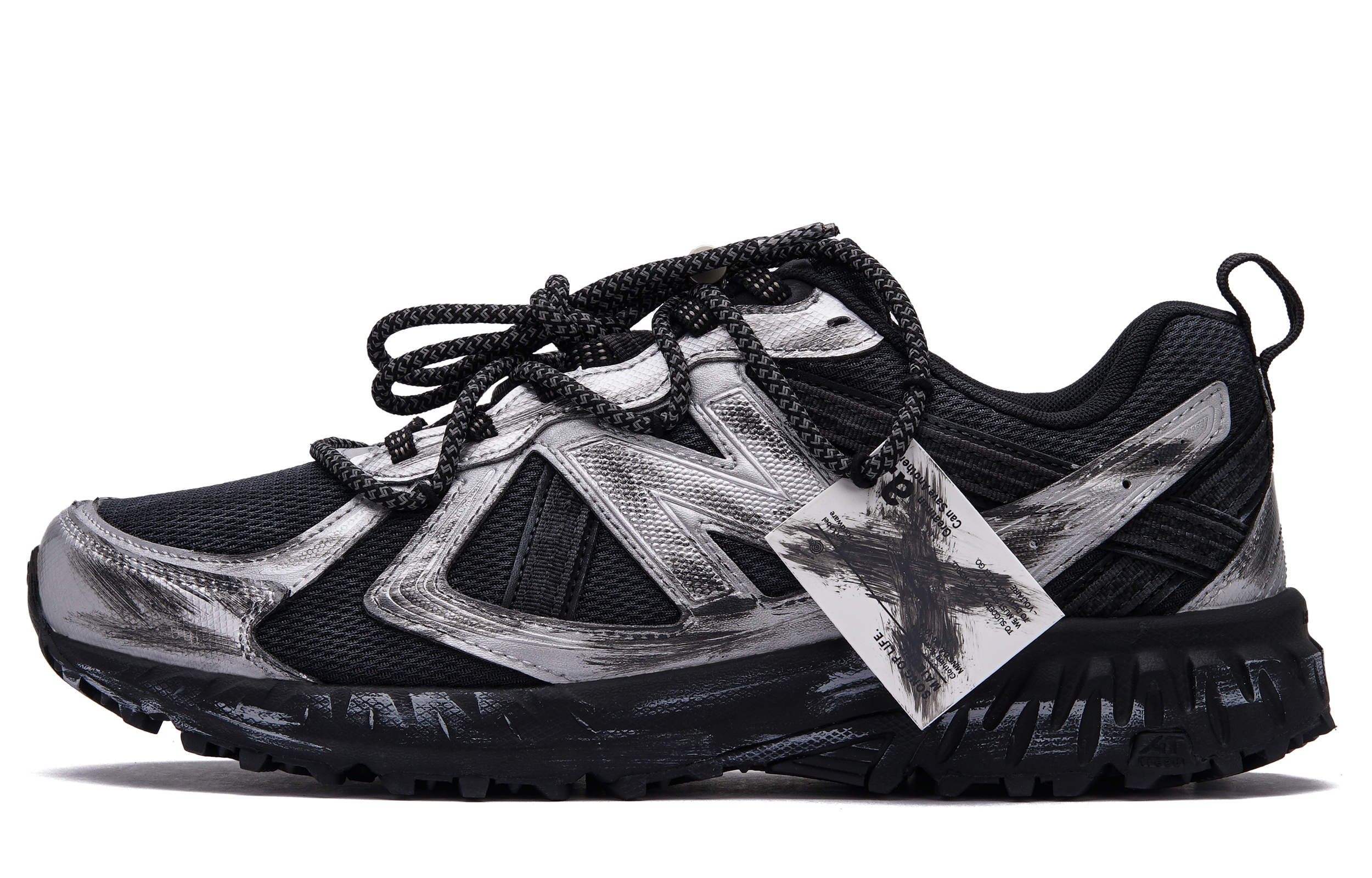 New Balance NB 410 Abrasion Resistant Low top Running Shoes Unisex Silver Black
