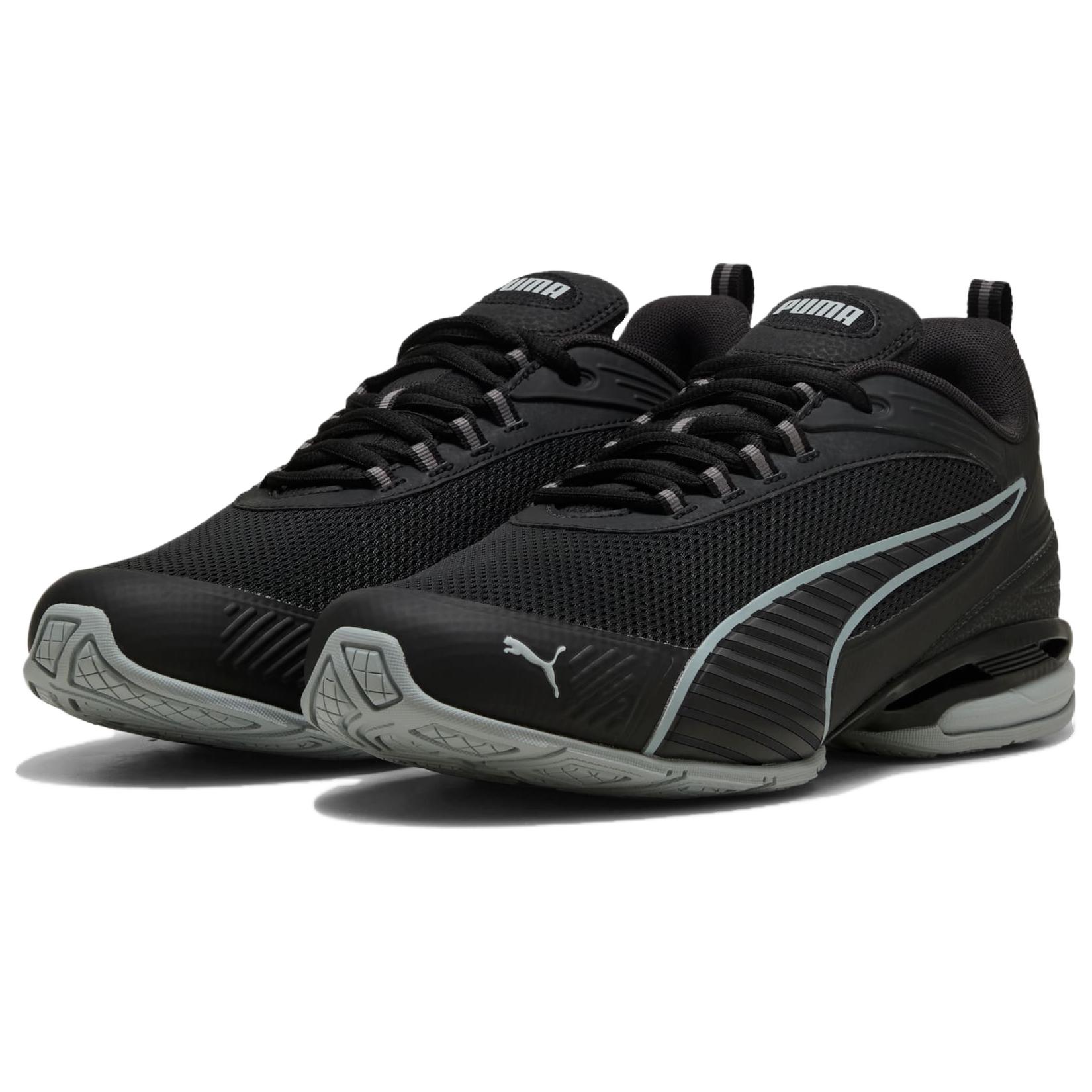 PUMA Slip Resistant Abrasion Resistant Slip Resistant Abrasion Resistant Low top Casual Running Shoes Unisex Black