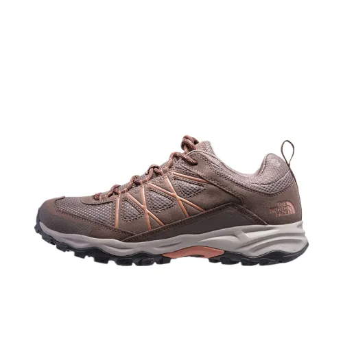 THE NORTH FACE Abrasion Resistant Low top Outdoor Shoes Men's Brown Orange