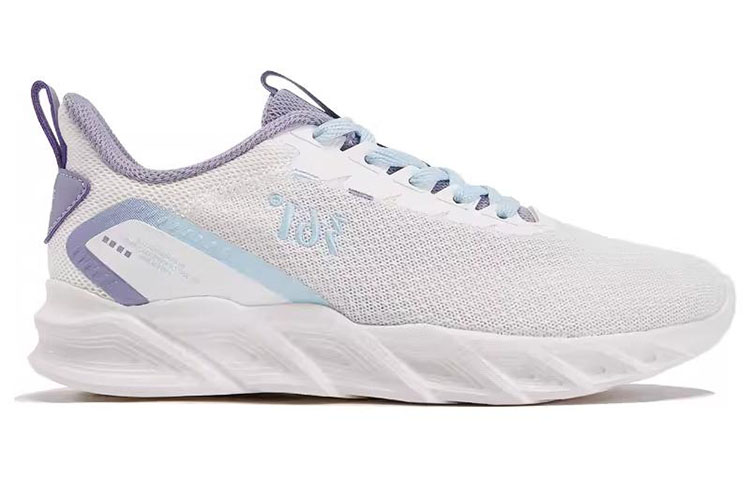 361° Cushioning Slip Resistant Breathable Low top Running Shoes Women’s White Purple