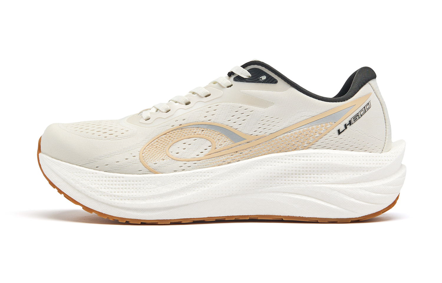 QIAODAN Steering 600 Running Shoes Men’s Low Top Birch White Black