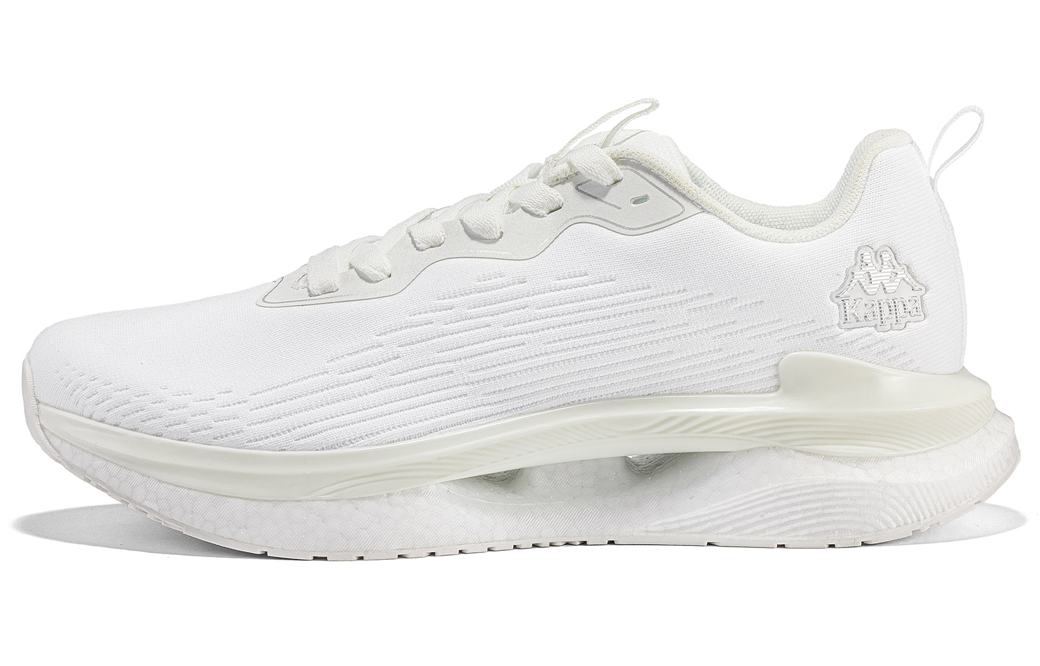 Kappa Slip Resistant Abrasion Resistant Low top Running Shoes Unisex Classic White