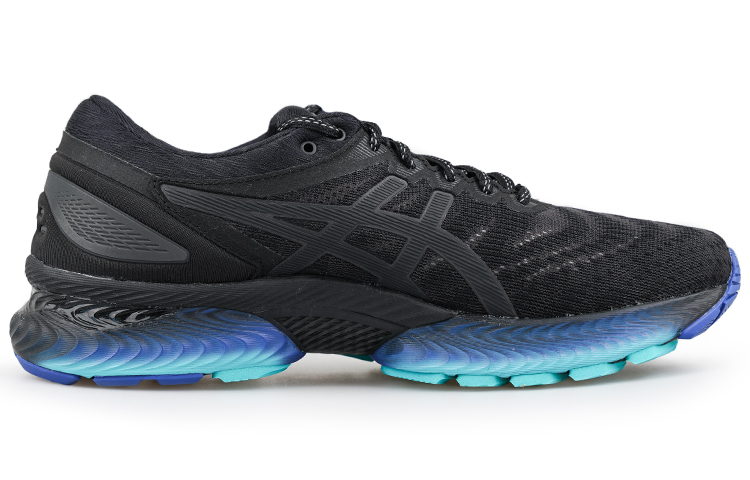 Кроссовки ASICS GEL-Nimbus 22 (черно-синие) — фото 2