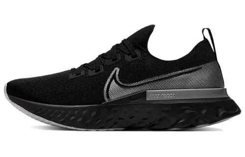 Nike React Infinity Run Black Metallic Silver