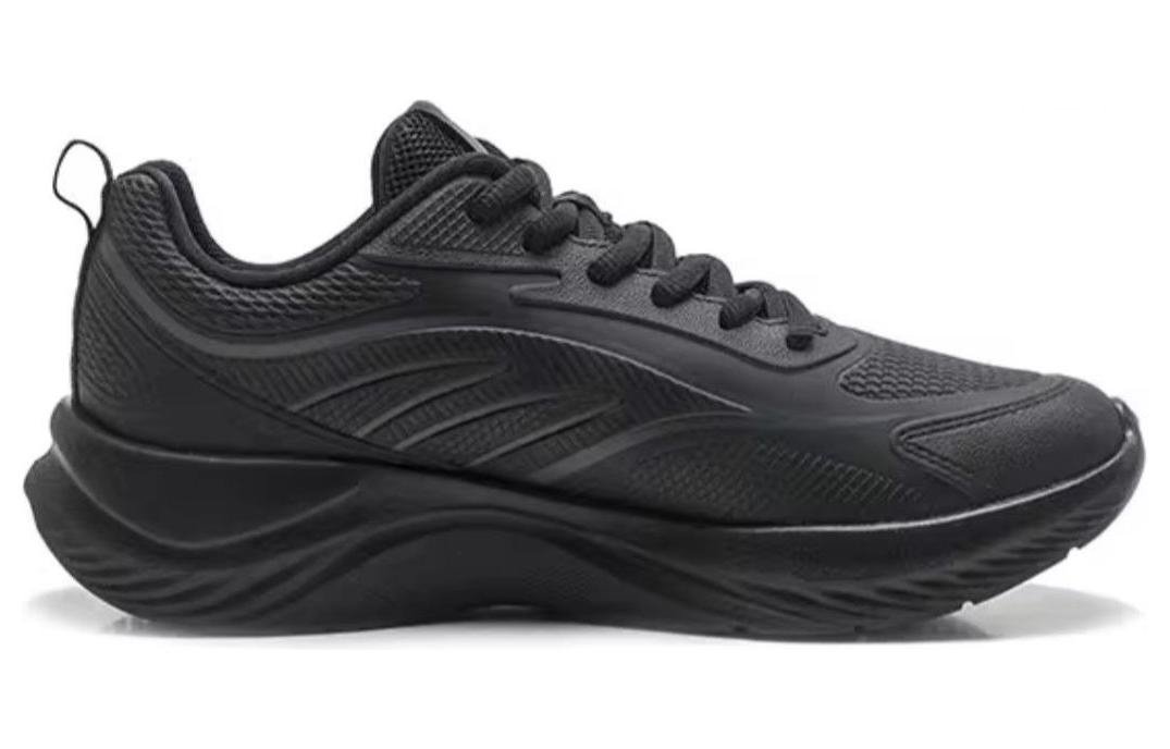 QIAODAN Non slip Lightweight Low top Running Shoes Men’s Black Gold