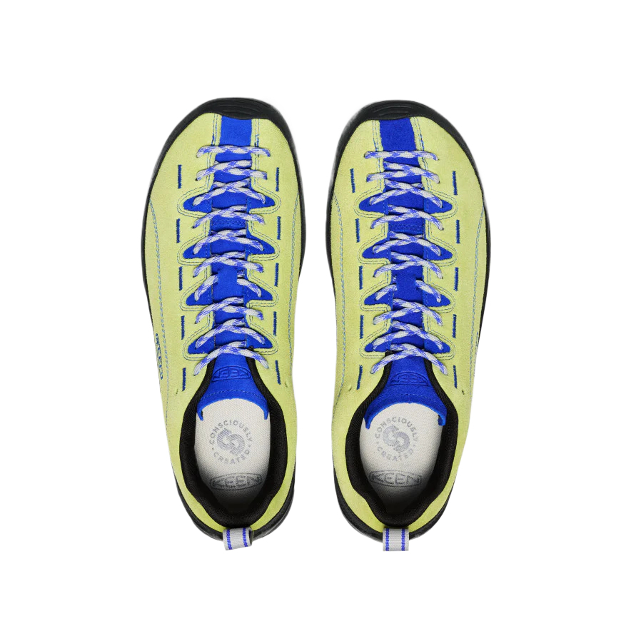 Keen Jasper Leather Cushioning, Wear Resistant Low top Outdoor Shoes Men’s Green Blue Black
