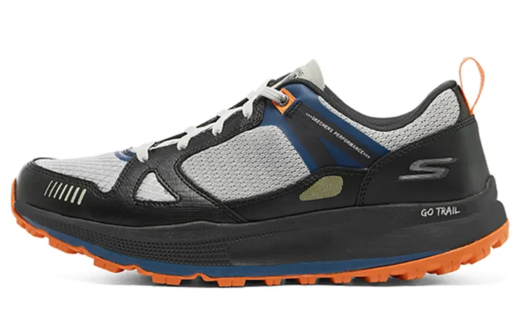 Skechers Go Run Pulse Comfortable Cushioning Abrasion Resistant Low top Running Shoes Men's Gray Blue