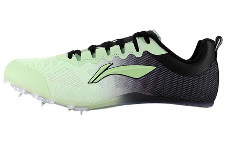Li Ning Cushioning, Wear Resistant Low top Running Shoes Unisex Green Black