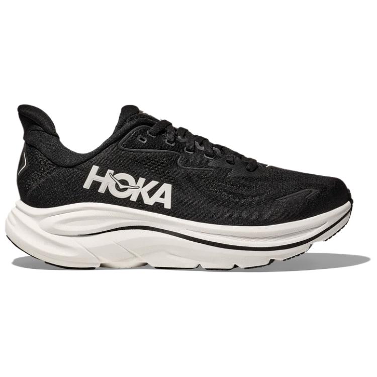 HOKA ONE ONE CLIFTON 10 Slip Resistant Abrasion Resistant Low top Running Shoes Women’s Black White
