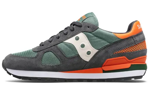Saucony Shadow Original Running Shoes Men's Low Top Gray/Green/Orange