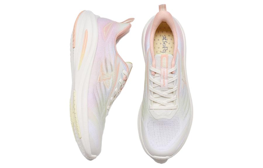 XTEP Lighten 7.0 Cushioning Slip Resistant Abrasion Resistant Low top Running Shoes Women’s Oil Gray Pink