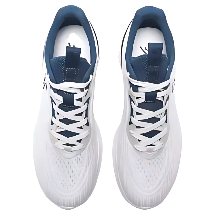 QIAODAN Abrasion Resistant Breathable Low top Running Shoes Men’s White Blue